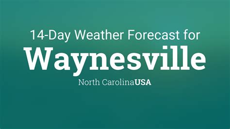 waynesville nc 14 days weather.